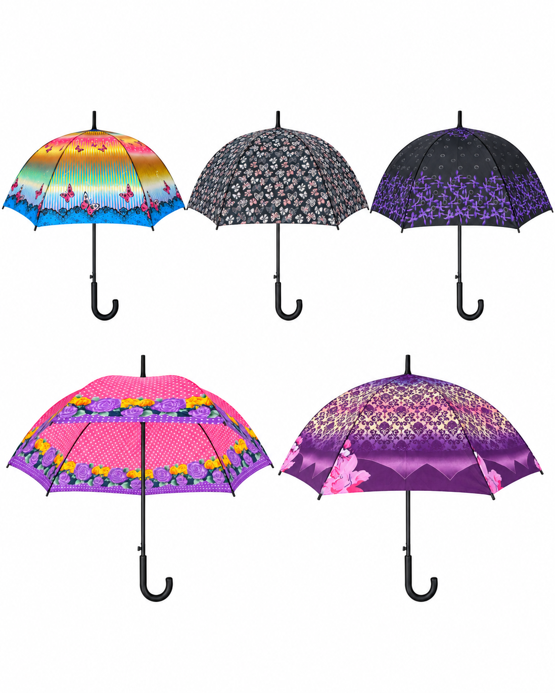 Umbrela Baston Color Dama (100 buc/bax) En-gross