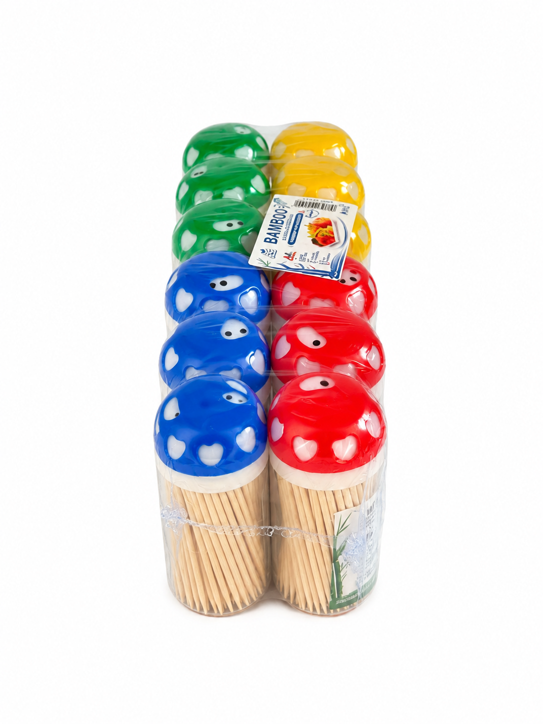 Scobitori Din Bambus Tub Rotund Wando (12 buc/set) En-gross