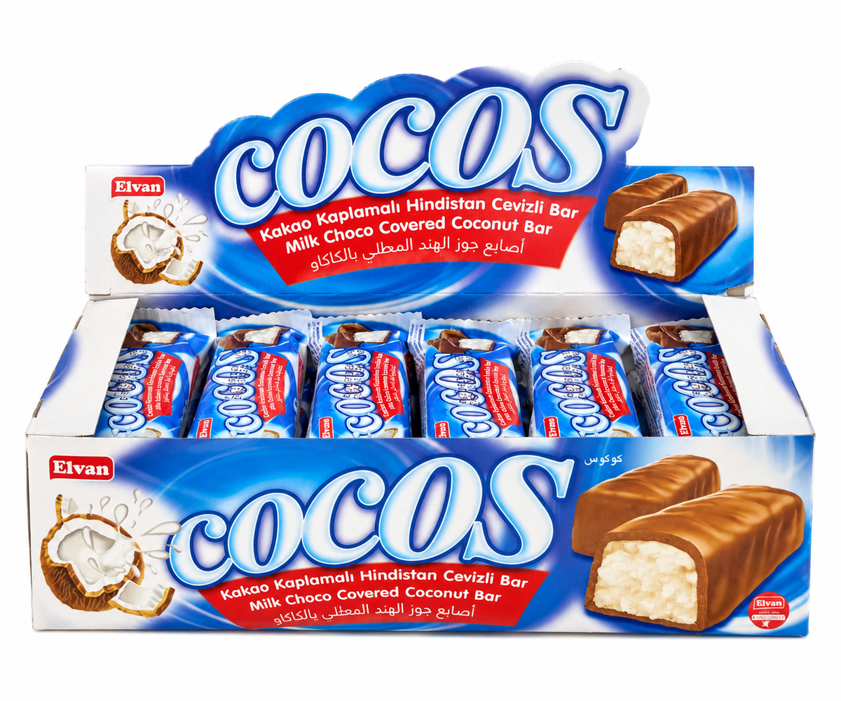 Baton Ciocolata Cocos Elv 16gr (24 Buc/ Cutie)