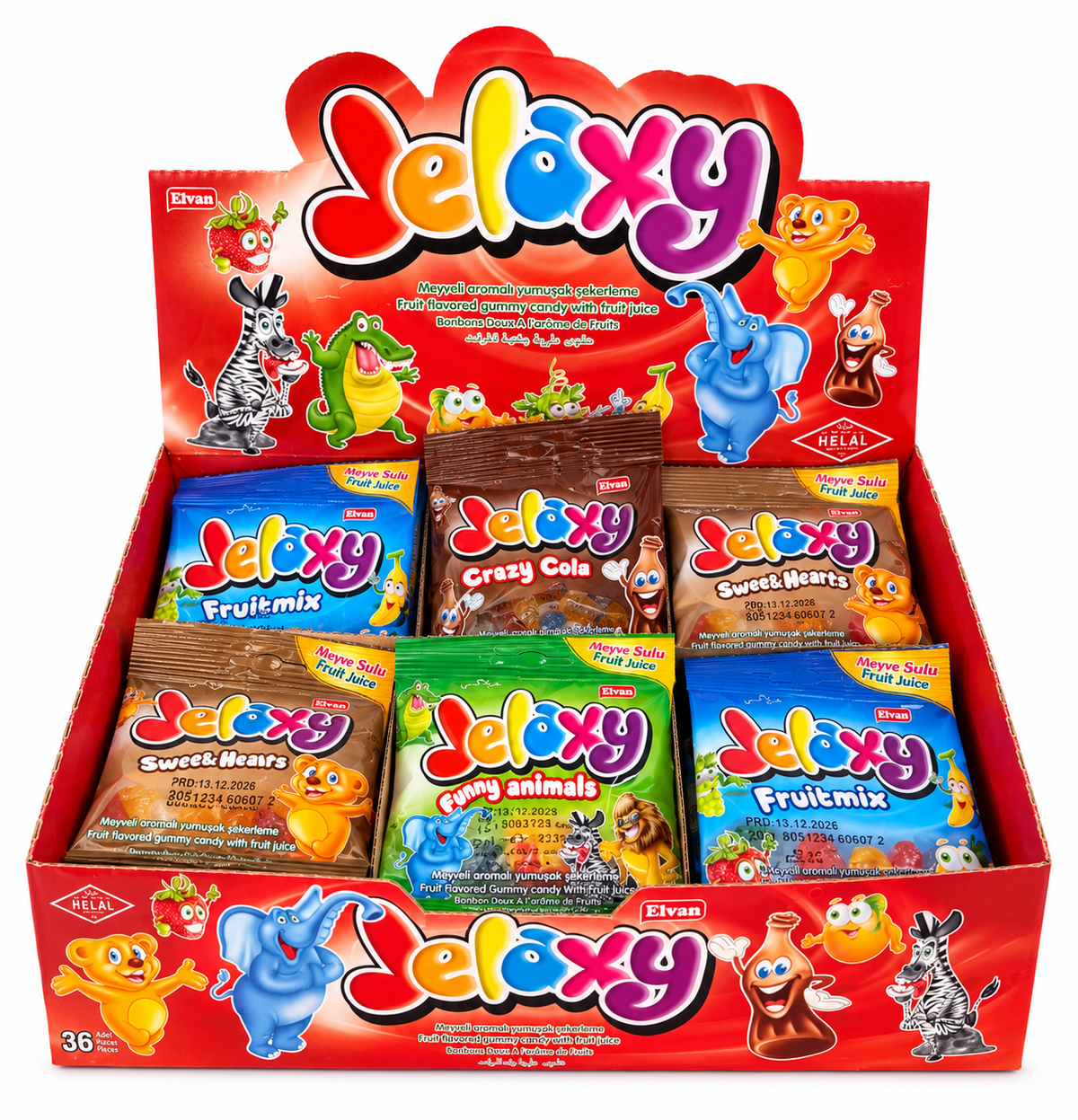 Jeleuri Elv Jelaxy Mix 20gr (36 Pungi/ Cutie)