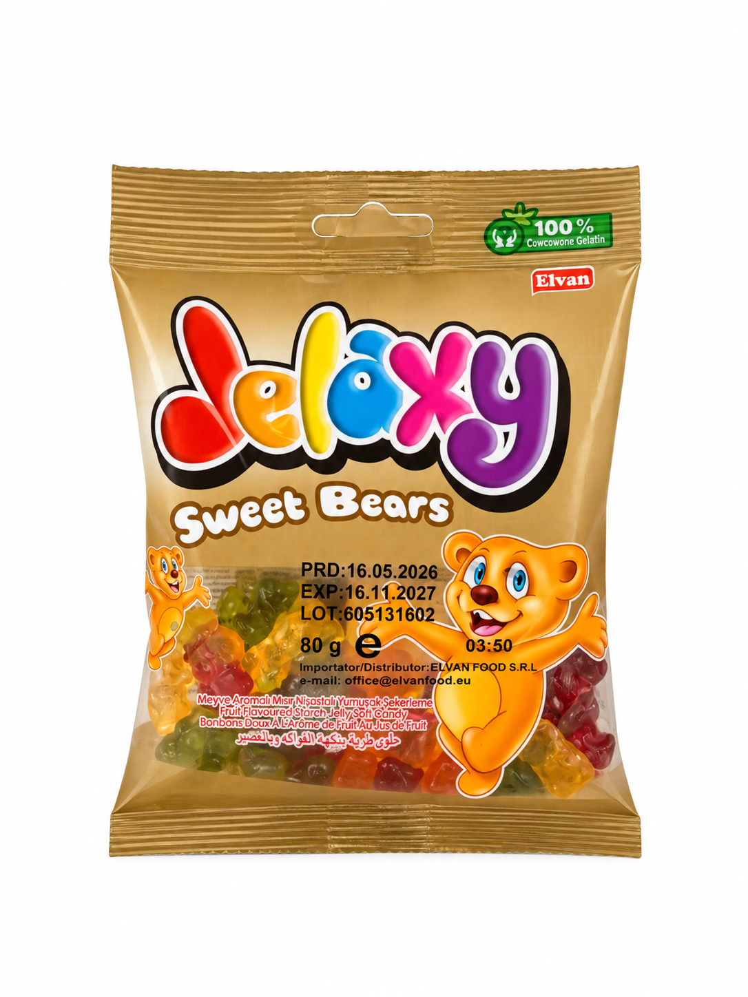 Jeleuri Elv Jelaxy Ursuleti 80gr (12 Pungi/ Cutie)