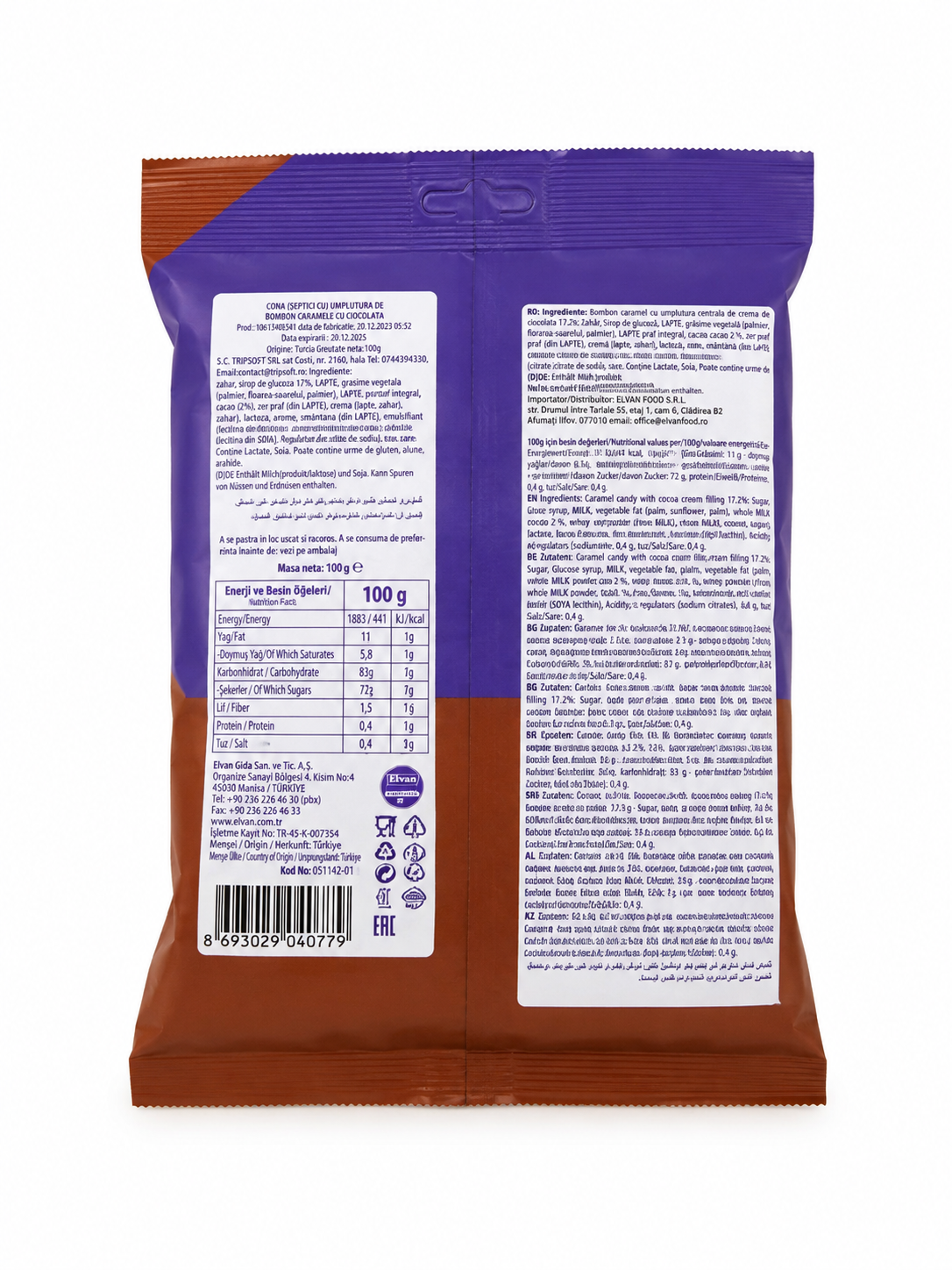 Drajeuri Dr. Milk Choco 800GR (8 Pungi/Bax)