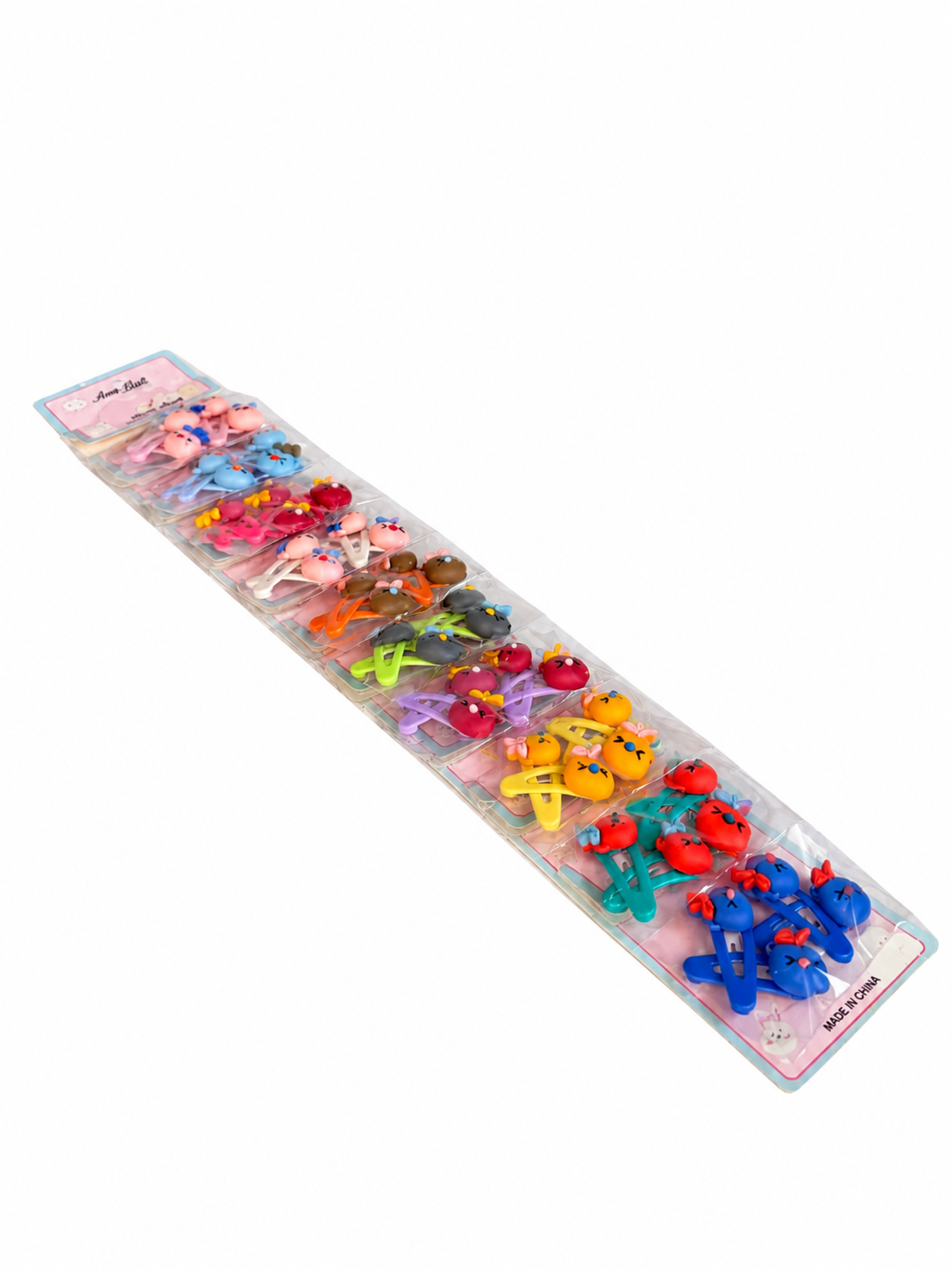 Set Clame de Păr Colorate cu Figurine Animăluțe  (4-6) (20 Buc/ Set)