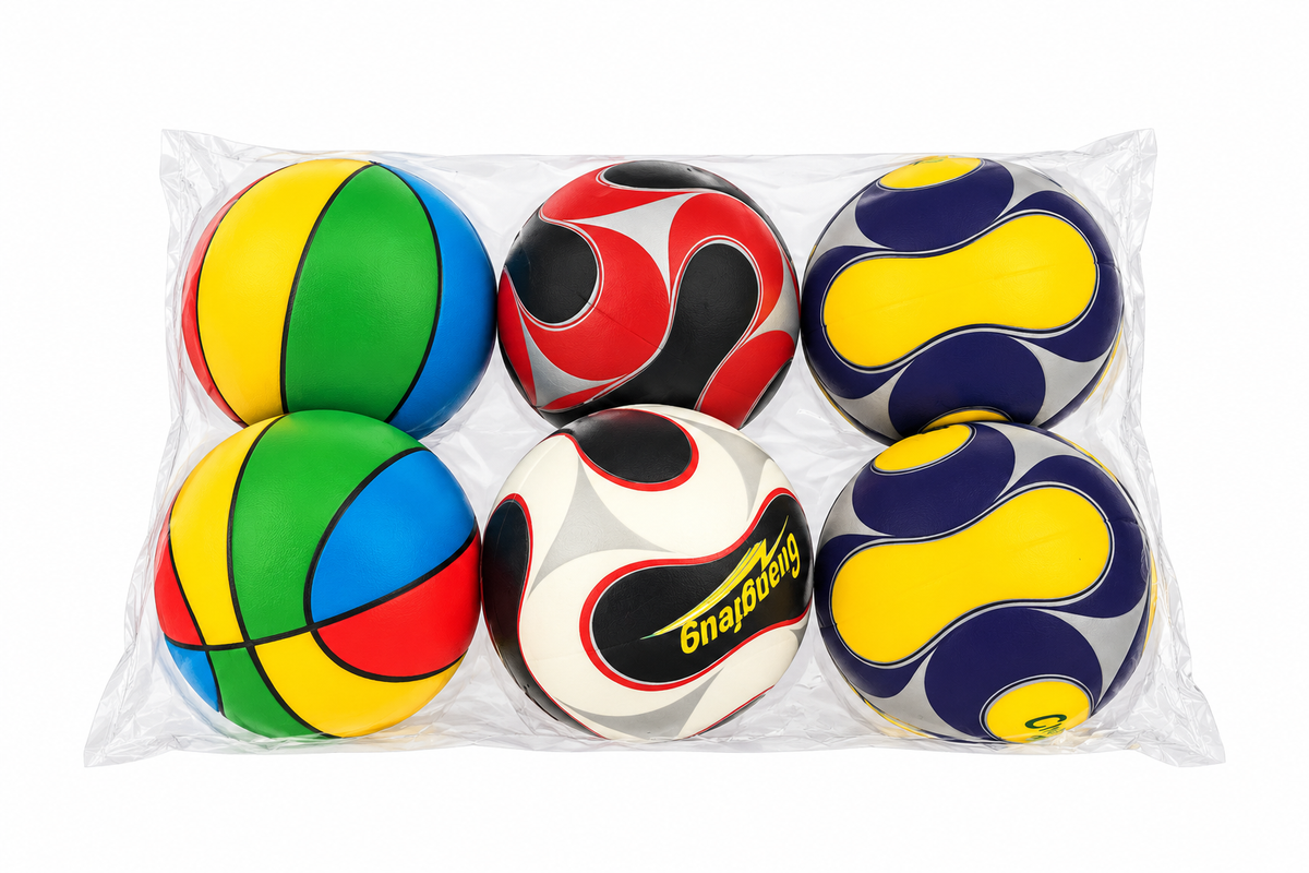 Mingi de burete 10 cm (6 Buc/Set) En-gross