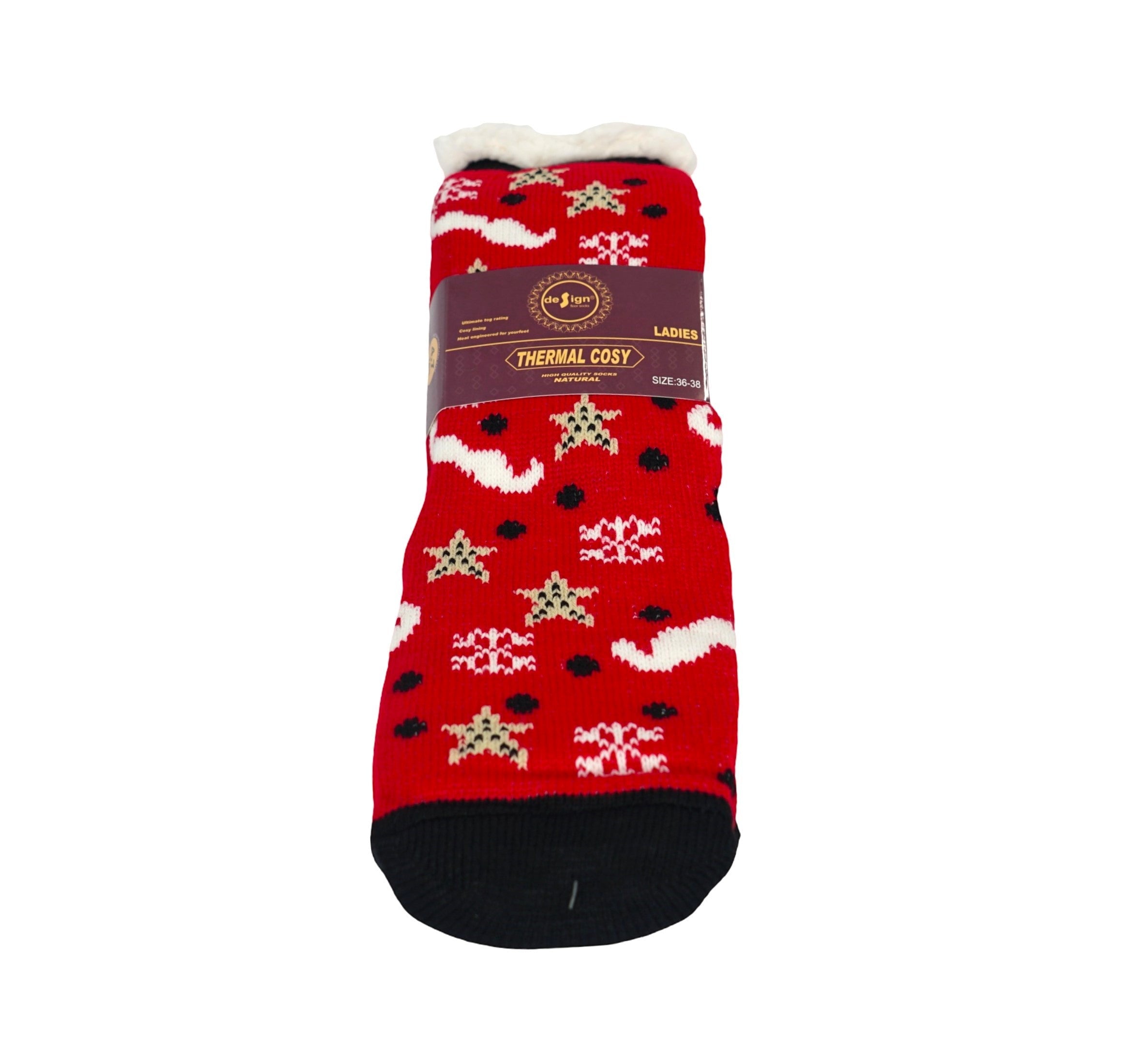 Sosete Dama Lungi Groase Craciun DS810-12
