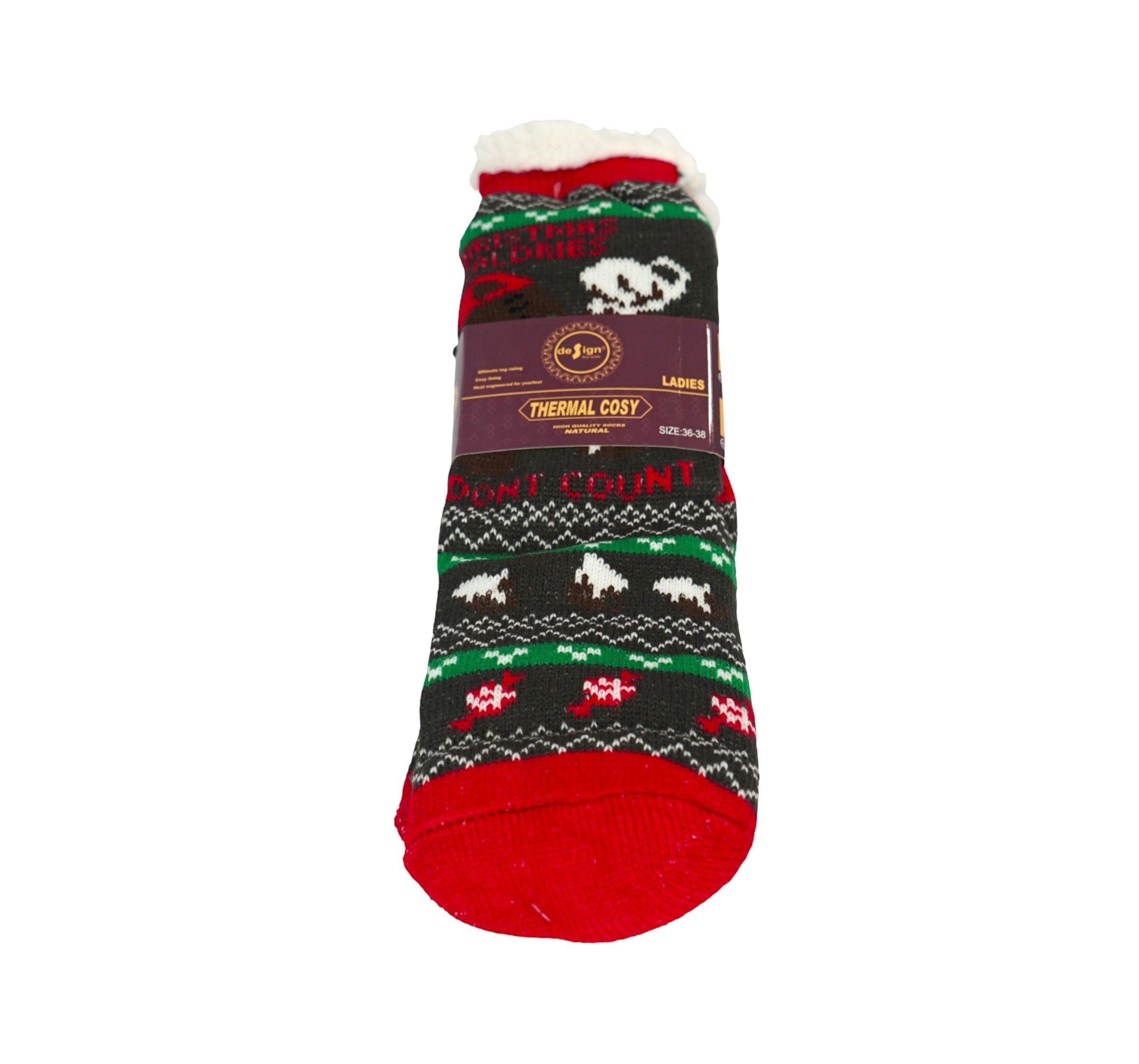 Sosete Dama Lungi Groase Craciun DS810-12