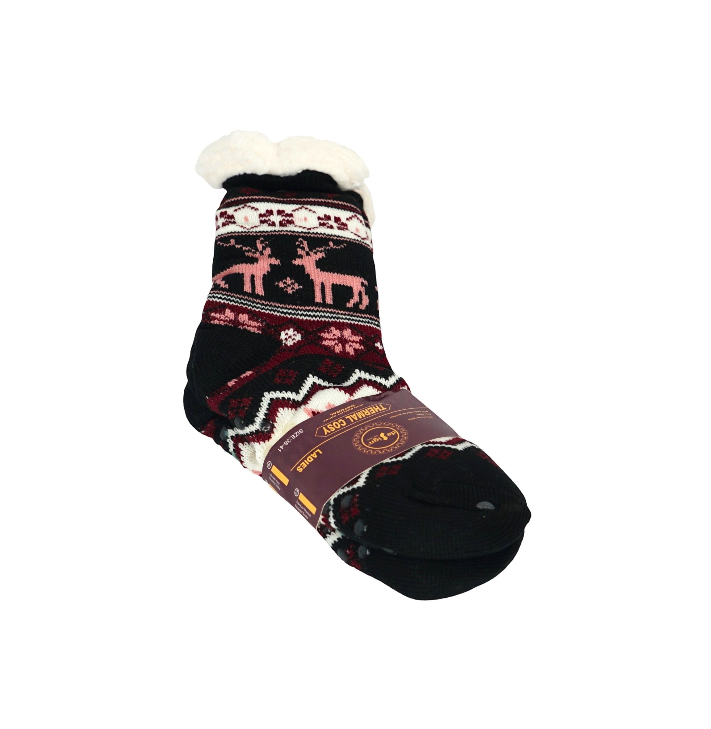 Sosete Dama Lungi Groase De Craciun DS810-5