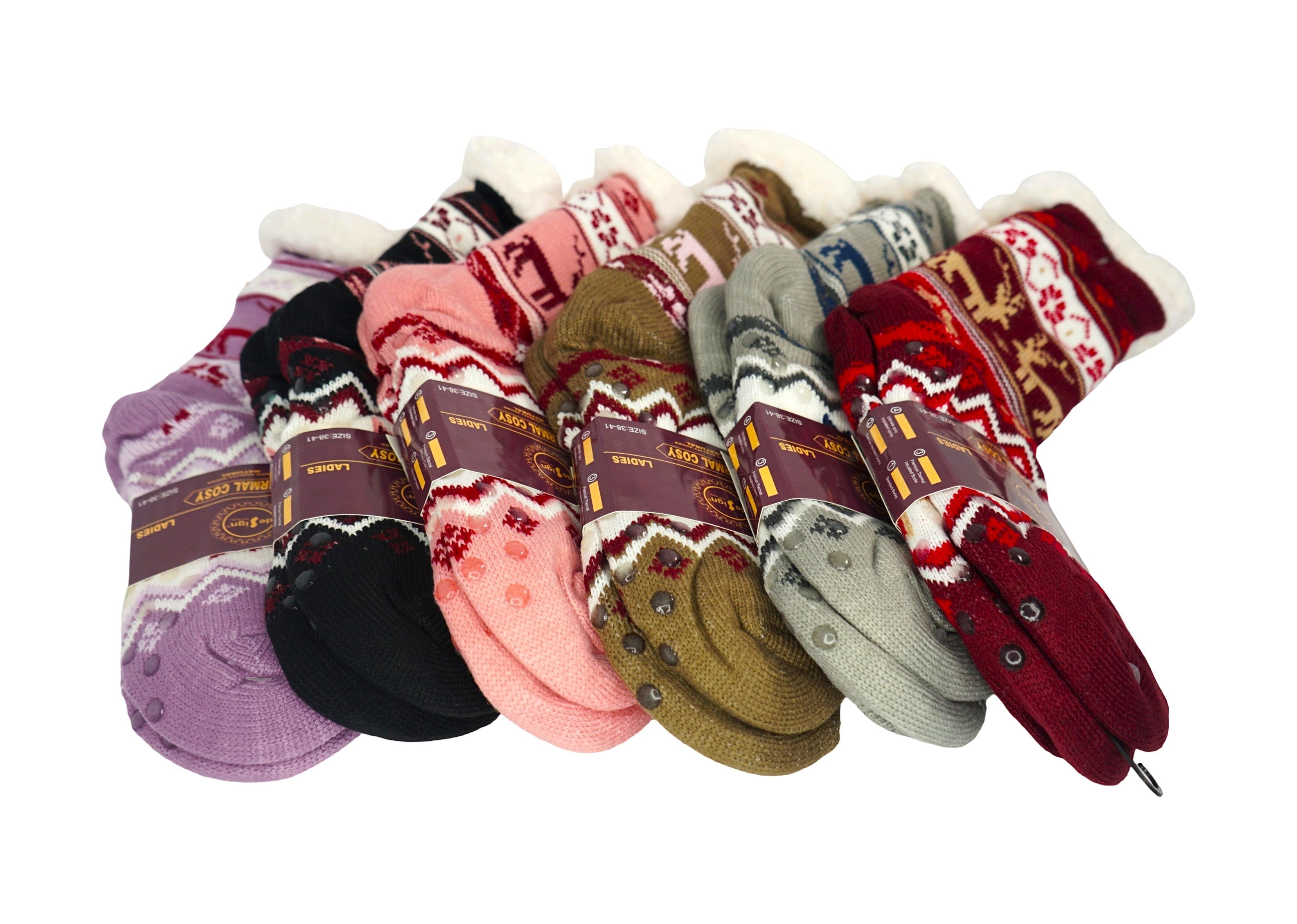 Sosete Dama Lungi Groase De Craciun DS810-5