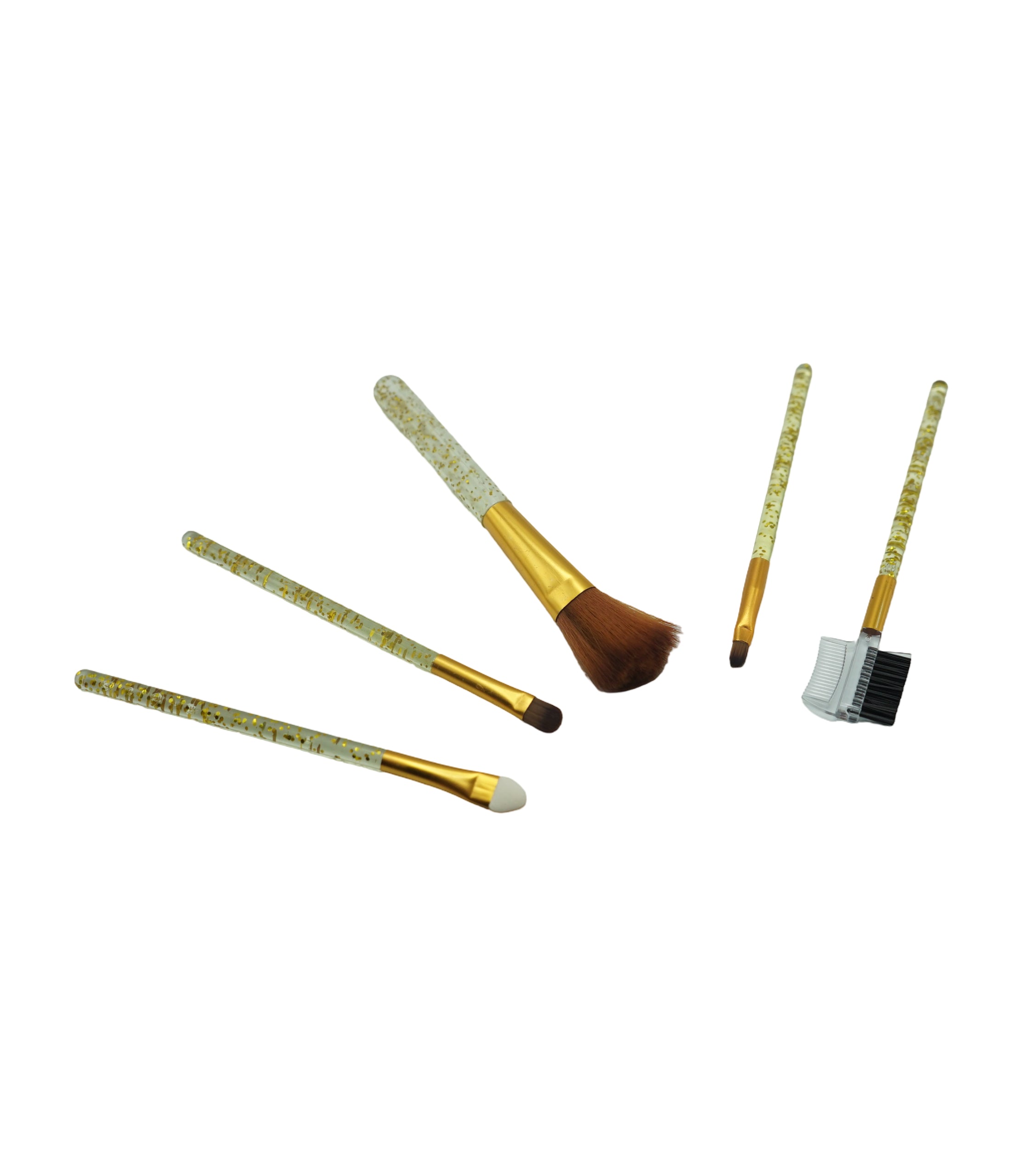 Set 5 Pensule Auriu Pentru Machiaj