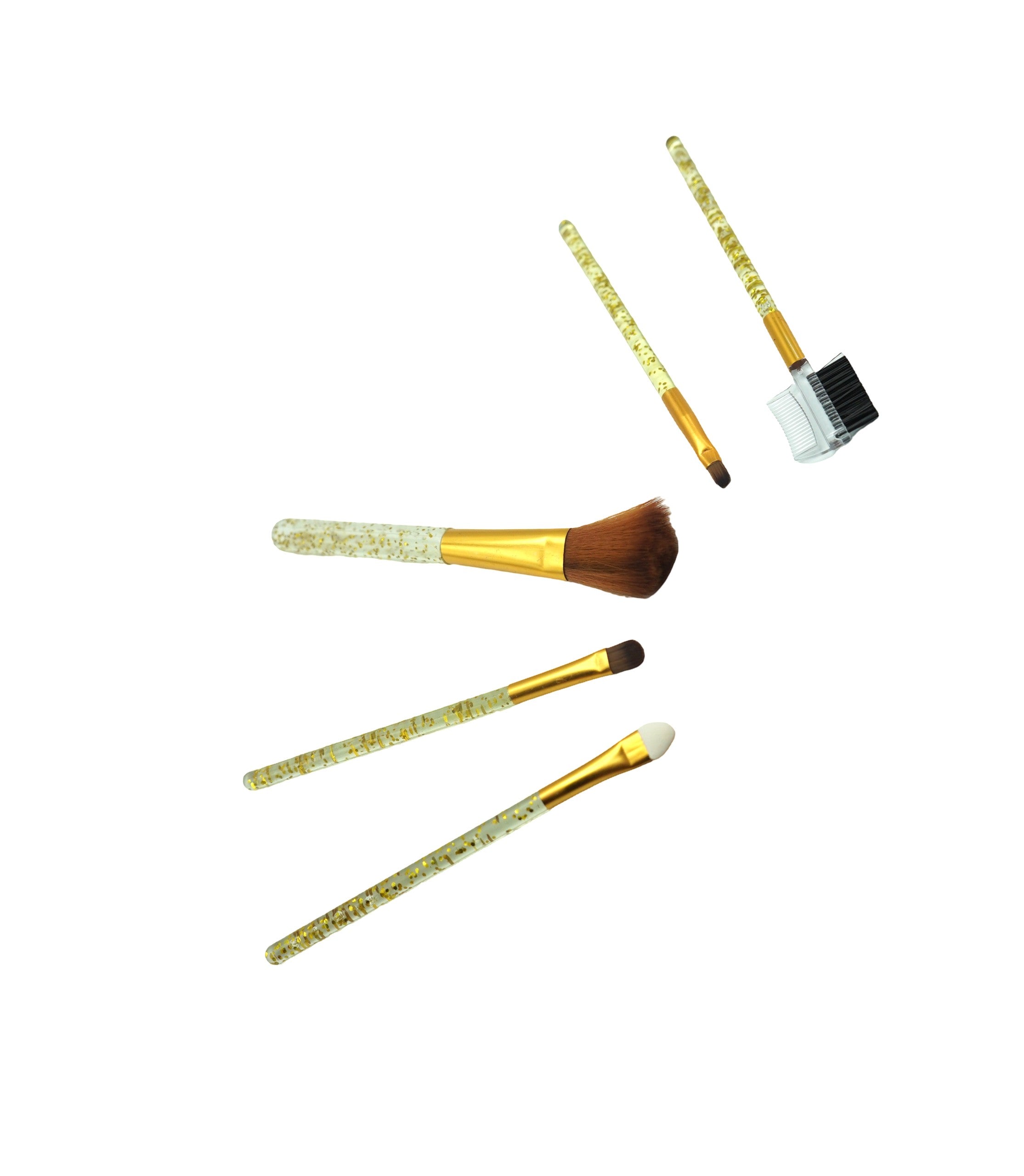 Set 5 Pensule Auriu Pentru Machiaj