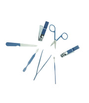 Trusa 7 Piese Manichiura & Pedichiura Albastru 12 truse/set