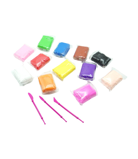 Plastilina colorata pernute "80GR" (12 buc/set) En-gross