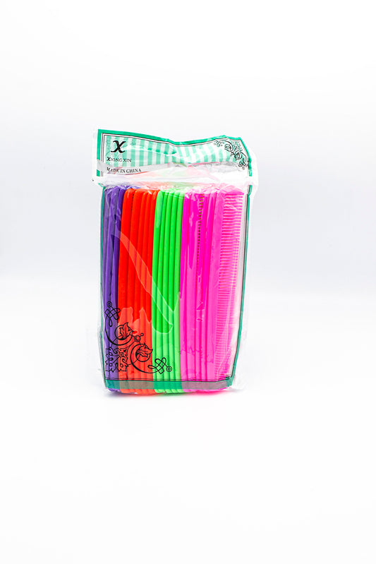 Pieptan de par color plastic "14 cm" (20 buc/set) engross