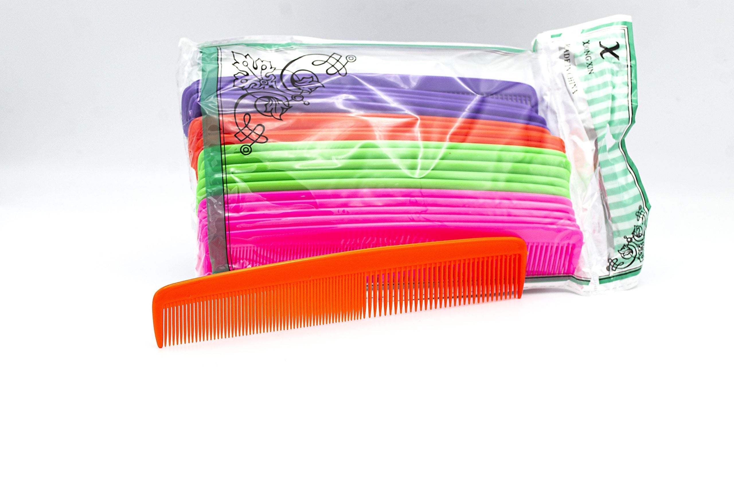 Pieptan de par color plastic 14 cm