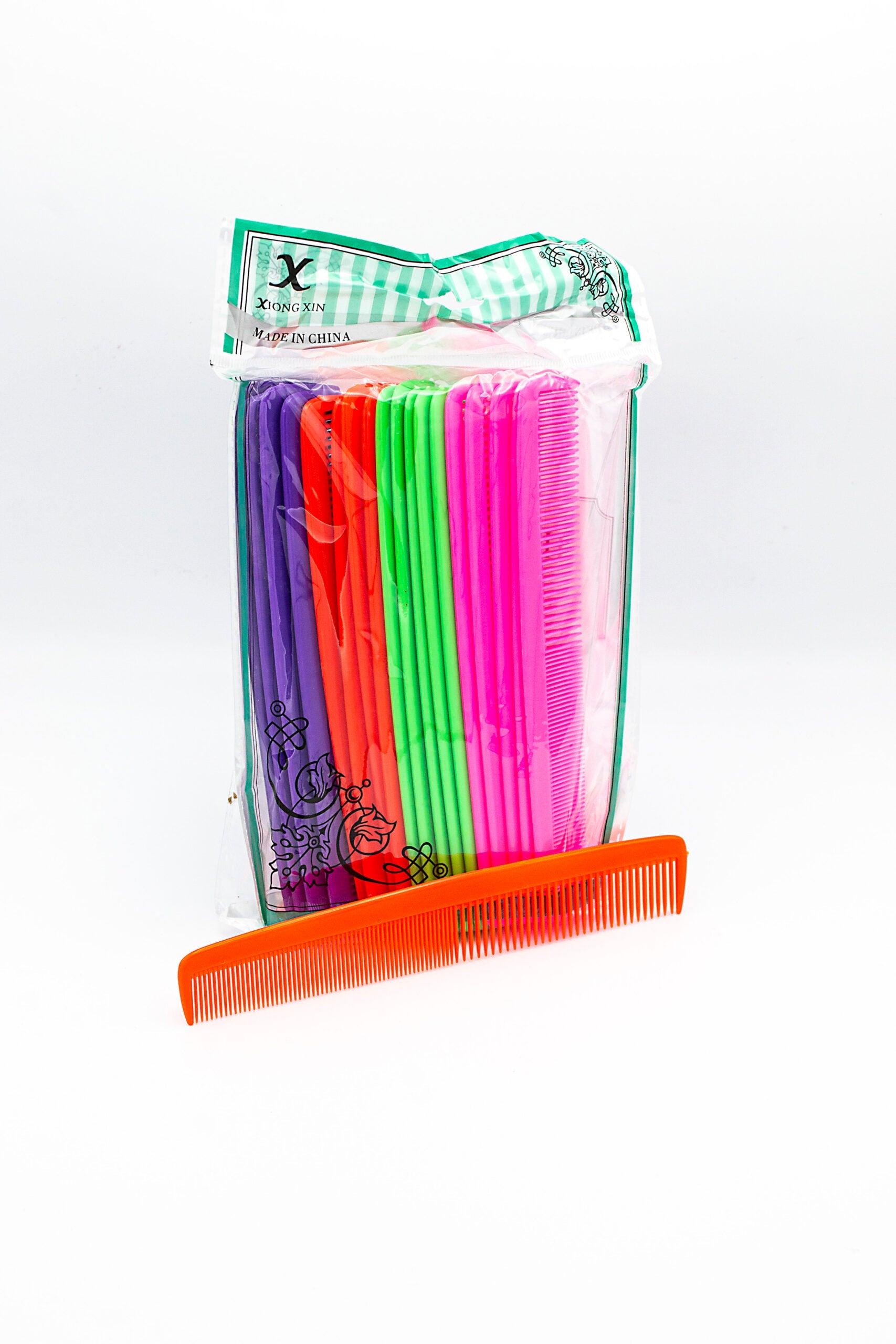 Pieptan de par color plastic 14 cm