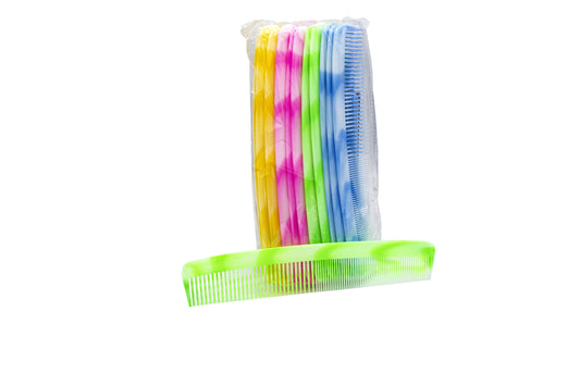 Pieptan de par color plastic "19 cm" (20 buc/set) engross