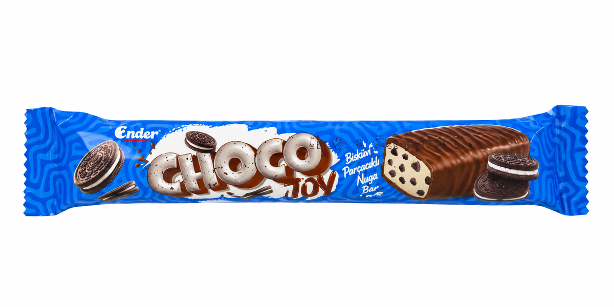 Baton Ender Choco Joy cu Bucăți de Biscuiți (24 buc/cutie)