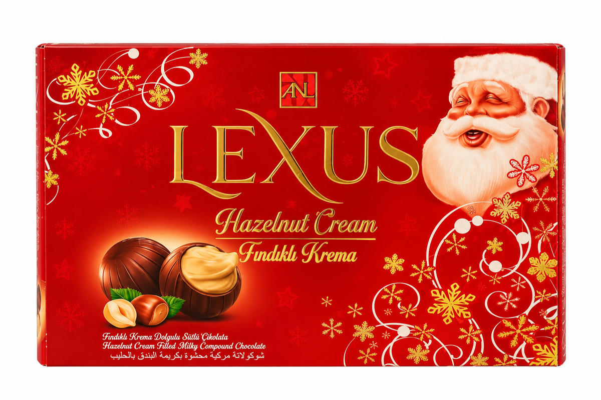Bomboane Ciocolată Lexus cu Cremă de Alune 150 gr - Santa