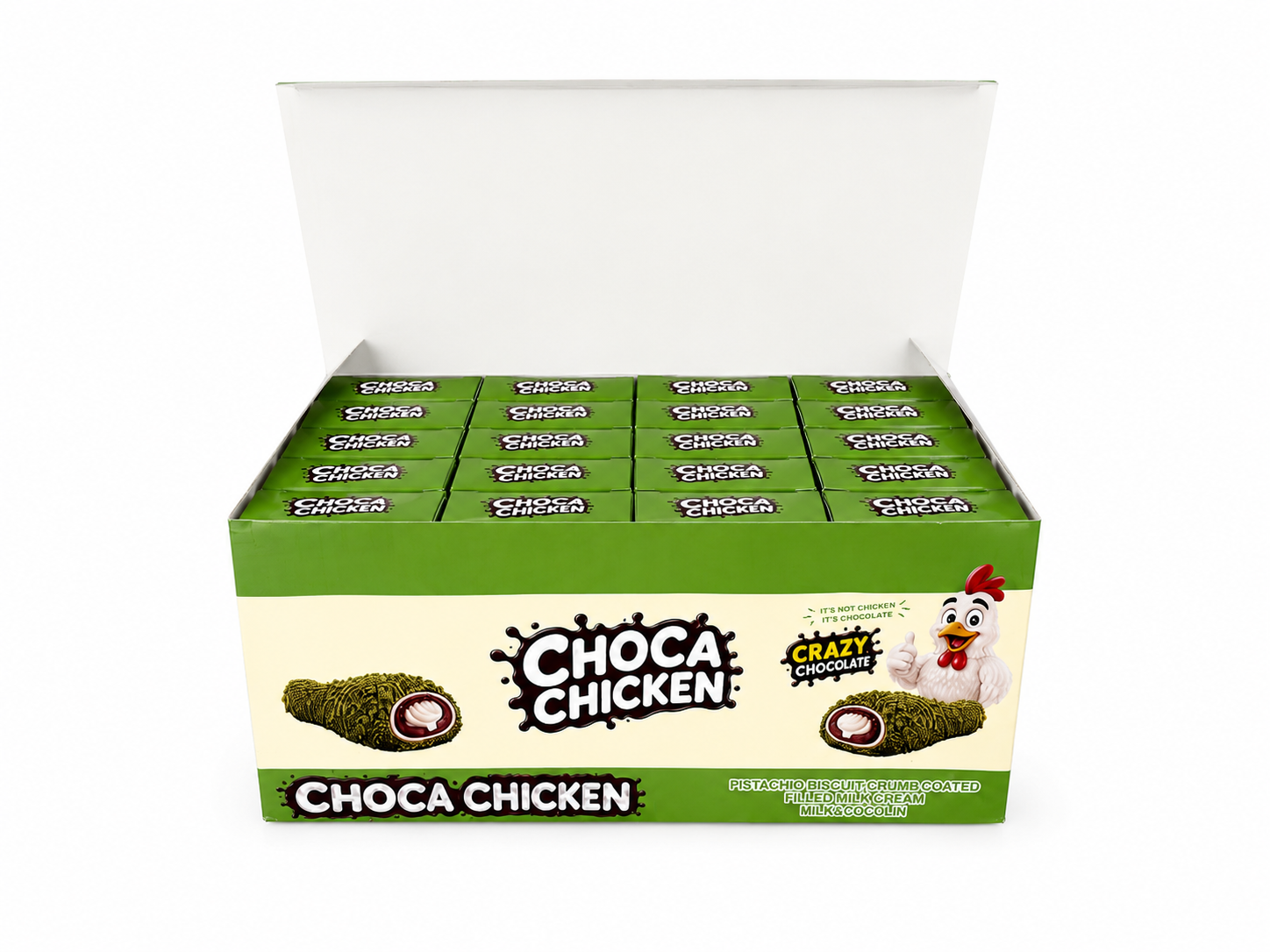 Choca Chicken Pistachio Biscuit Crumb Coated (24 Buc/Cutie) En-gross