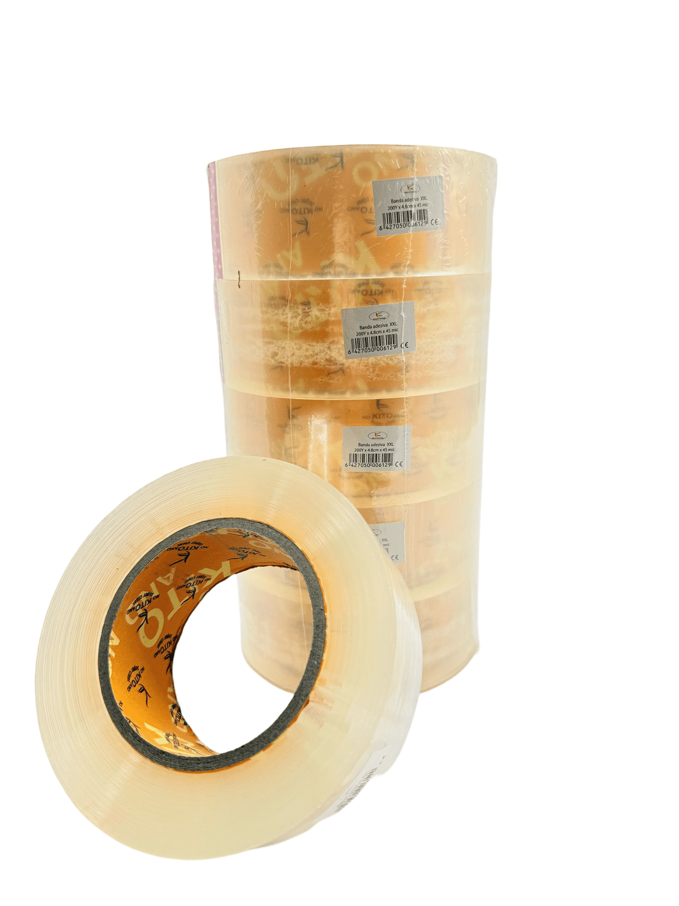 Banda adeziva de tip scotch acrilica 48 mm x 200 yard Transparent