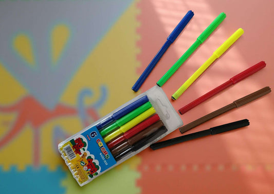 Carioci Colorate "Picătură de Curcubeu" En-gross (6 carioci colorate/buc)