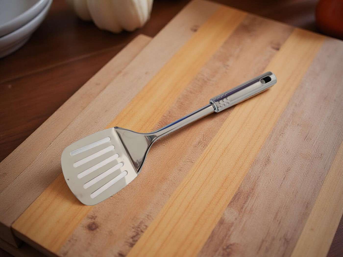 Spatula Pentru Gratar Cu Fante Inox En-gross (400 Buc/Bax)