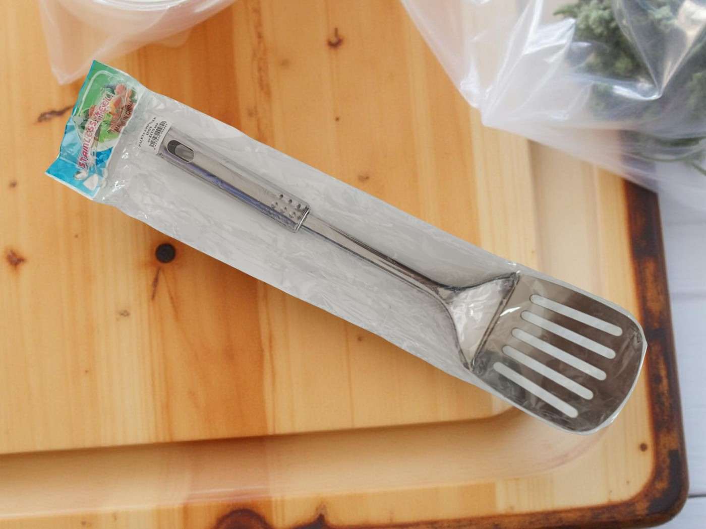 Spatula Pentru Gratar Cu Fante Inox En-gross (400 Buc/Bax)