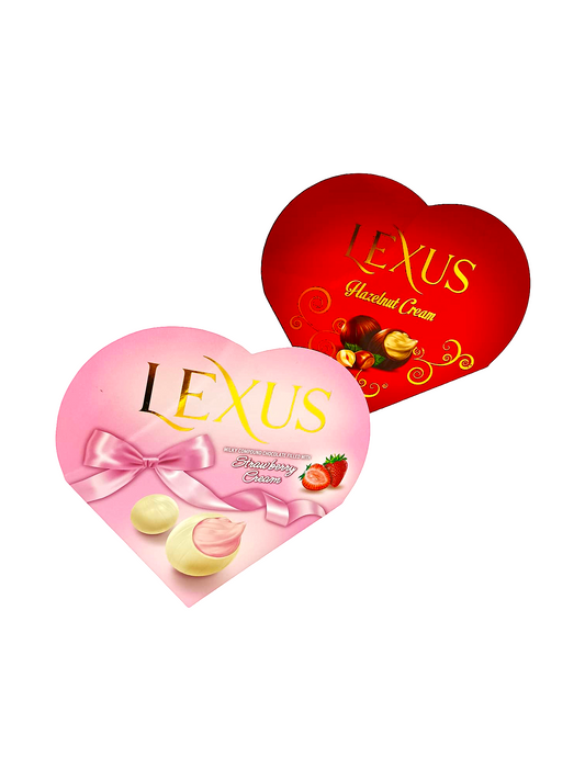 Bomboane Lexus Inima "Crema de Capsuni" 110Gr (24 Cutii/Bax) En-gross