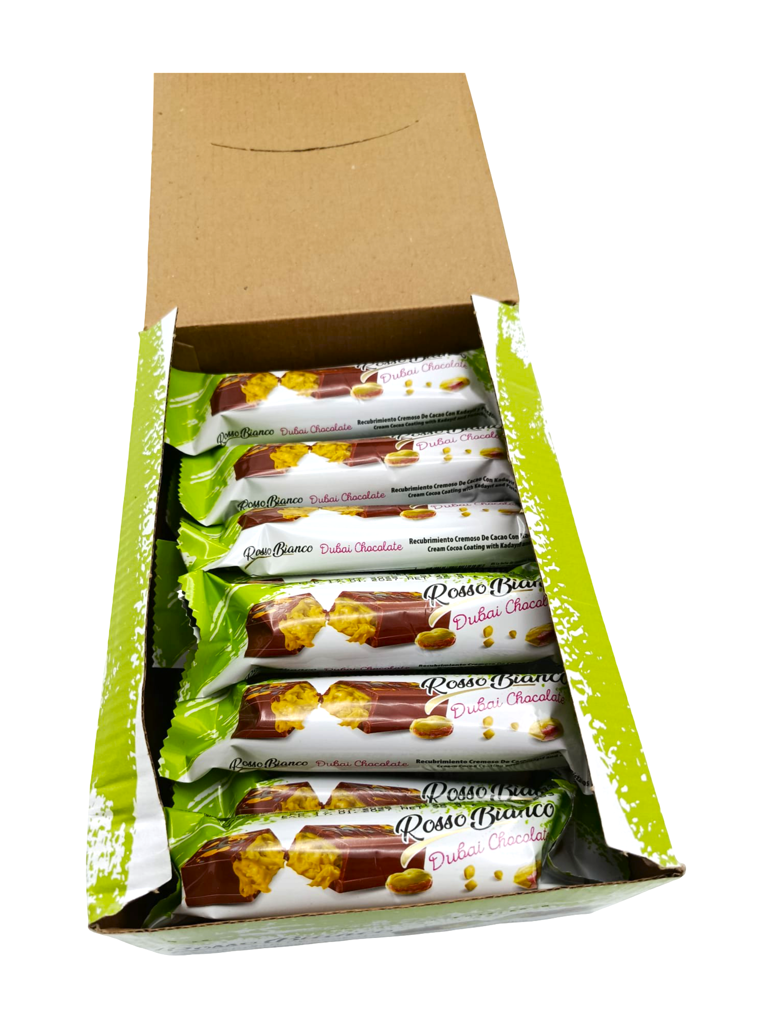 Baton Ciocolata Rosso Bianco Dubai 36g