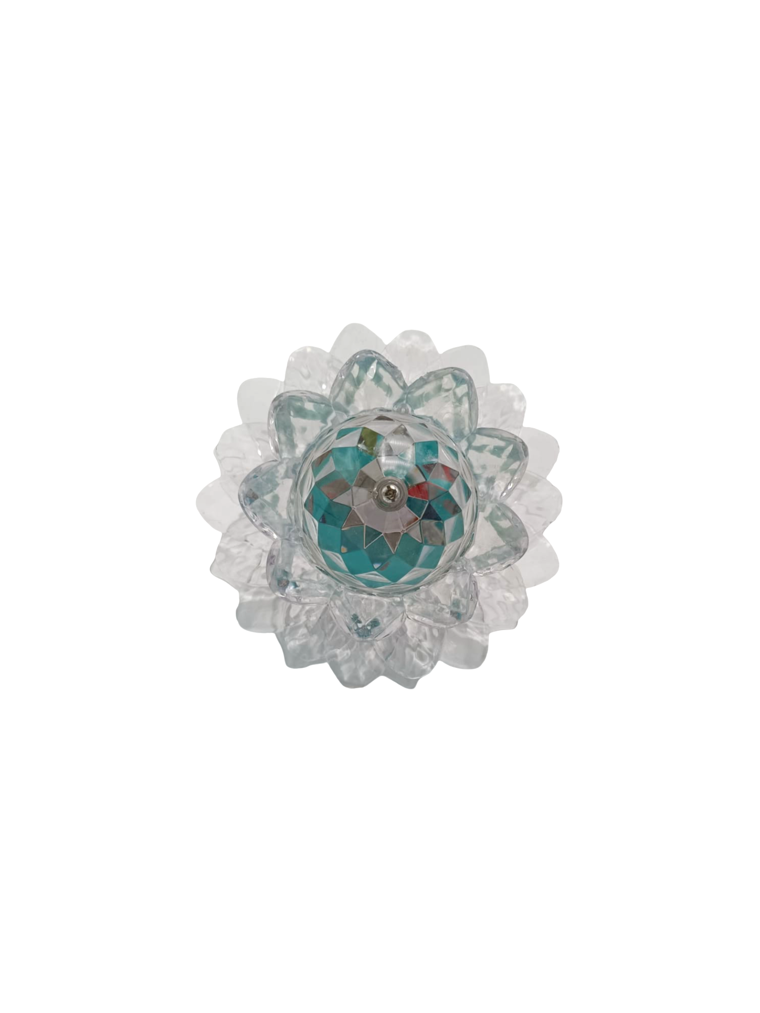 Lampă LED Rotativă în Formă de Floare de Lotus