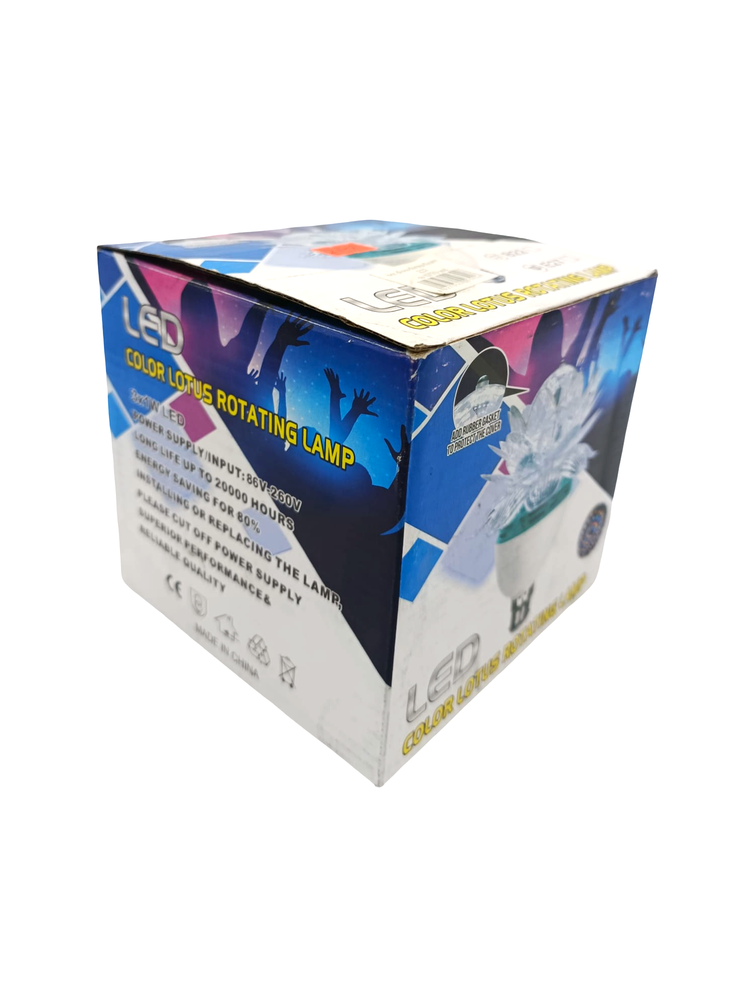 Lampă LED Rotativă în Formă de Floare de Lotus