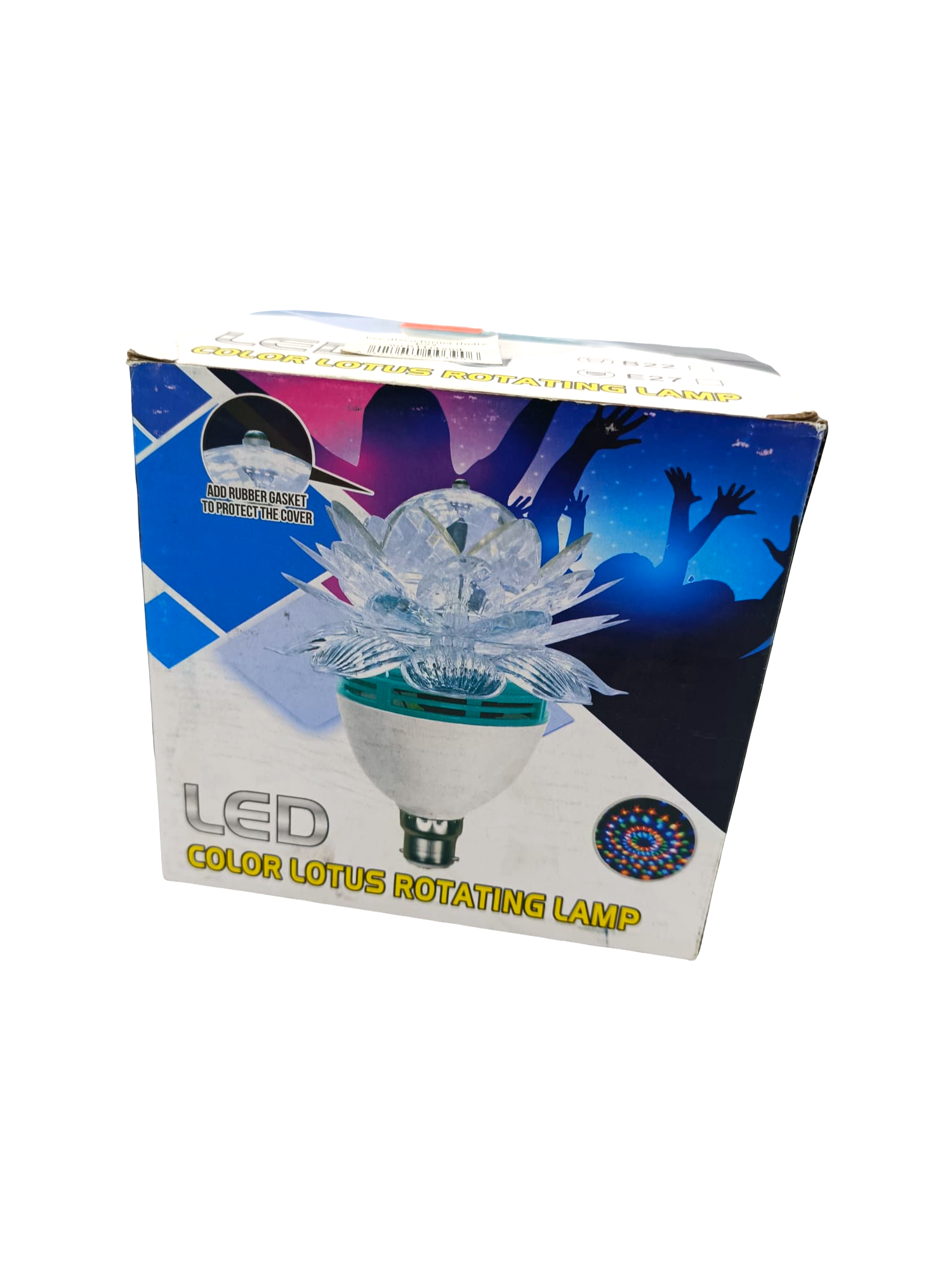 Lampă LED Rotativă în Formă de Floare de Lotus