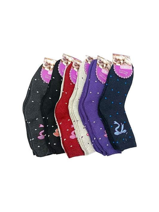 Sosete Dama Lungi Flausate (20 Buc/Set) En-gross