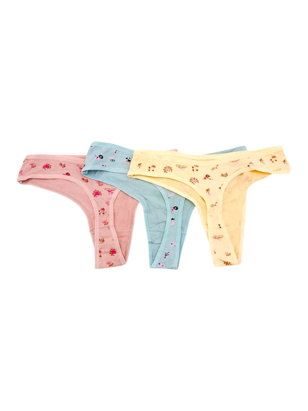 Chiloți Dama Tanga Cu Imprimeu Floral