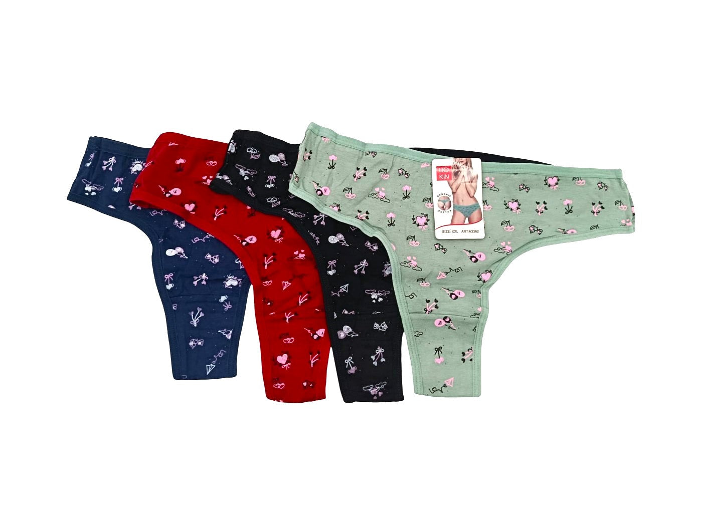 Chiloți Dama Tanga Cu Imprimeu Floral