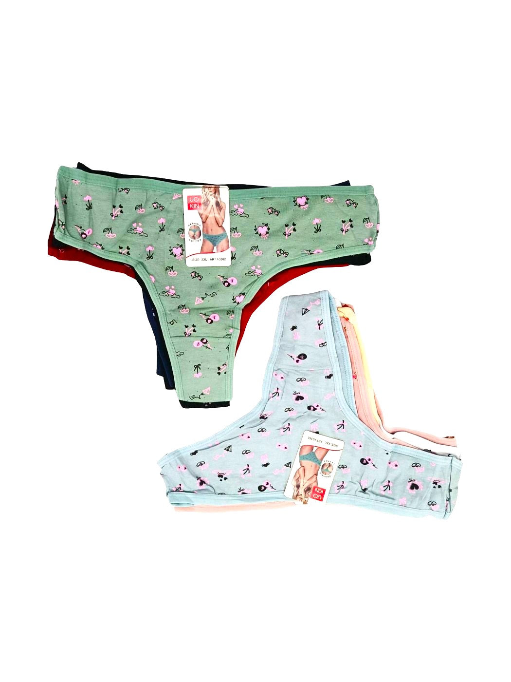 Chiloți Dama Tanga Cu Imprimeu Floral