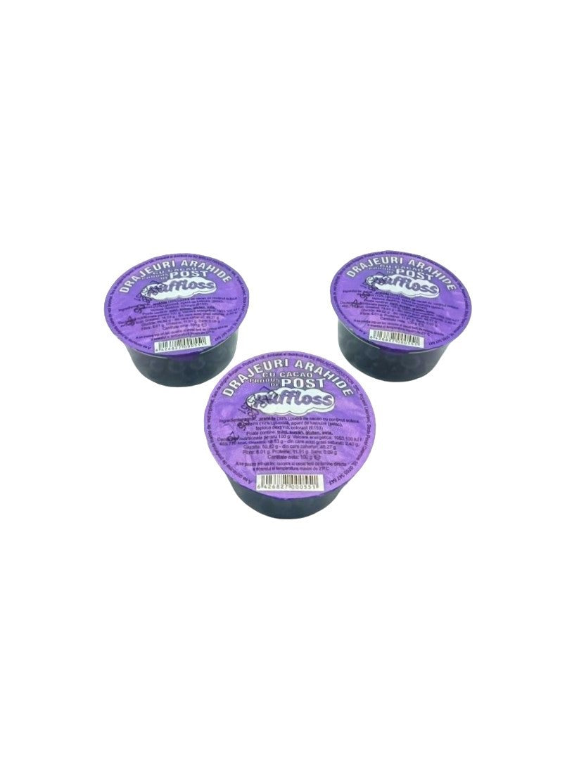 Drajeuri Arahide cu Cacao Produs de Post Puffloss 100g