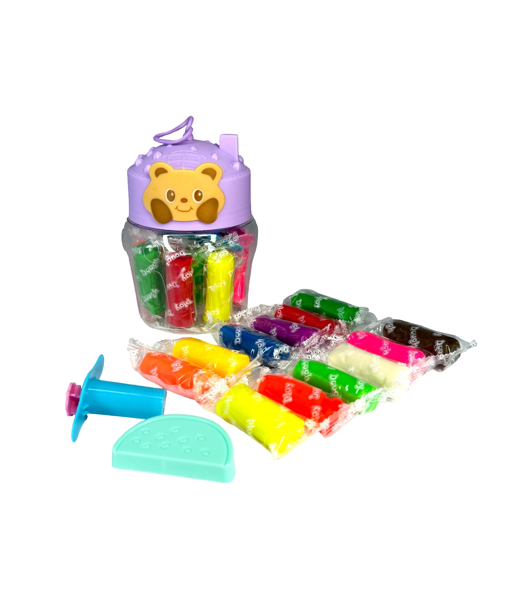 Set Plastilină Colorată Cu Ursuleț Și Accesorii