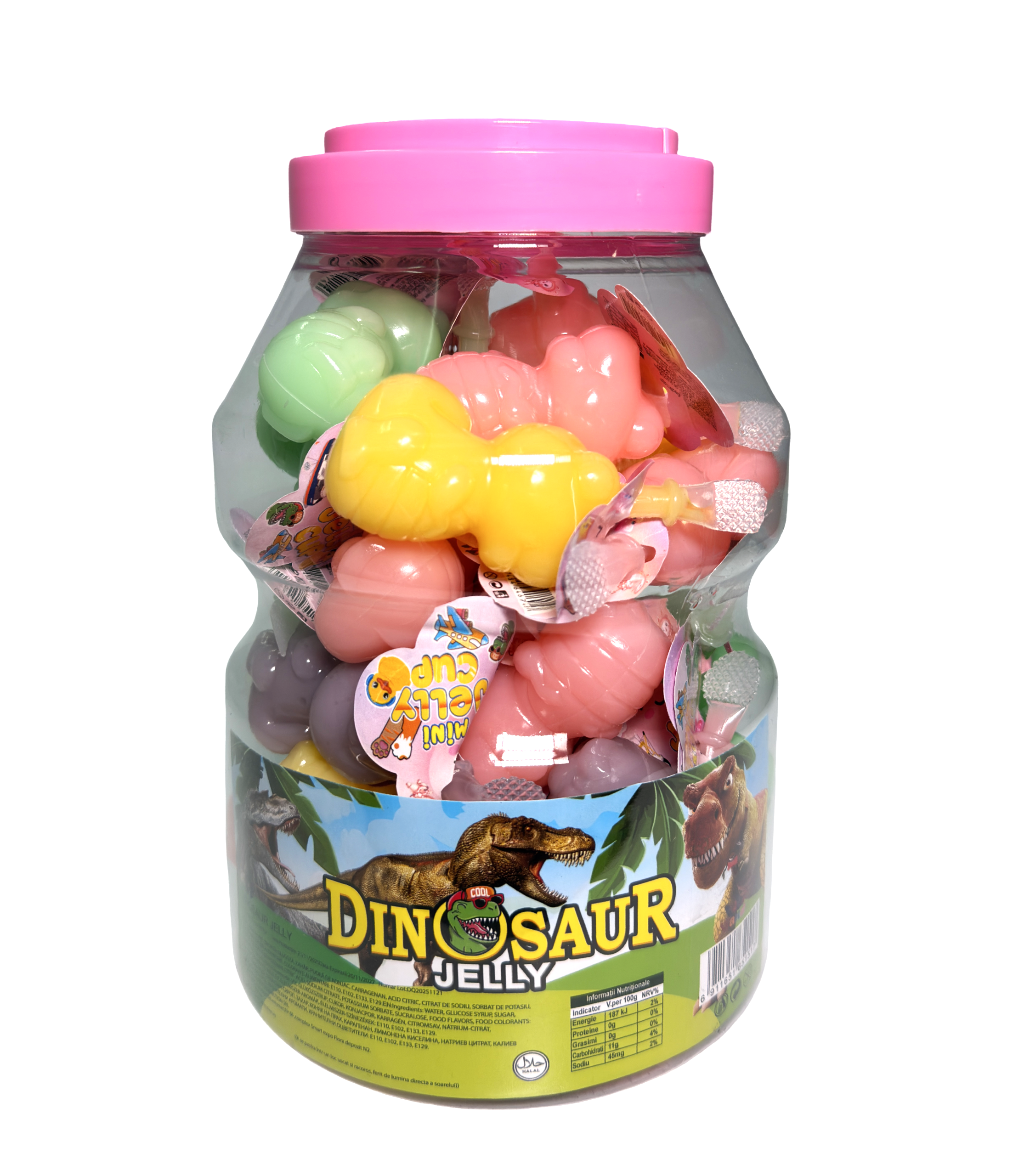Jeleu Cupa Budinca Dinozaur 30Gr