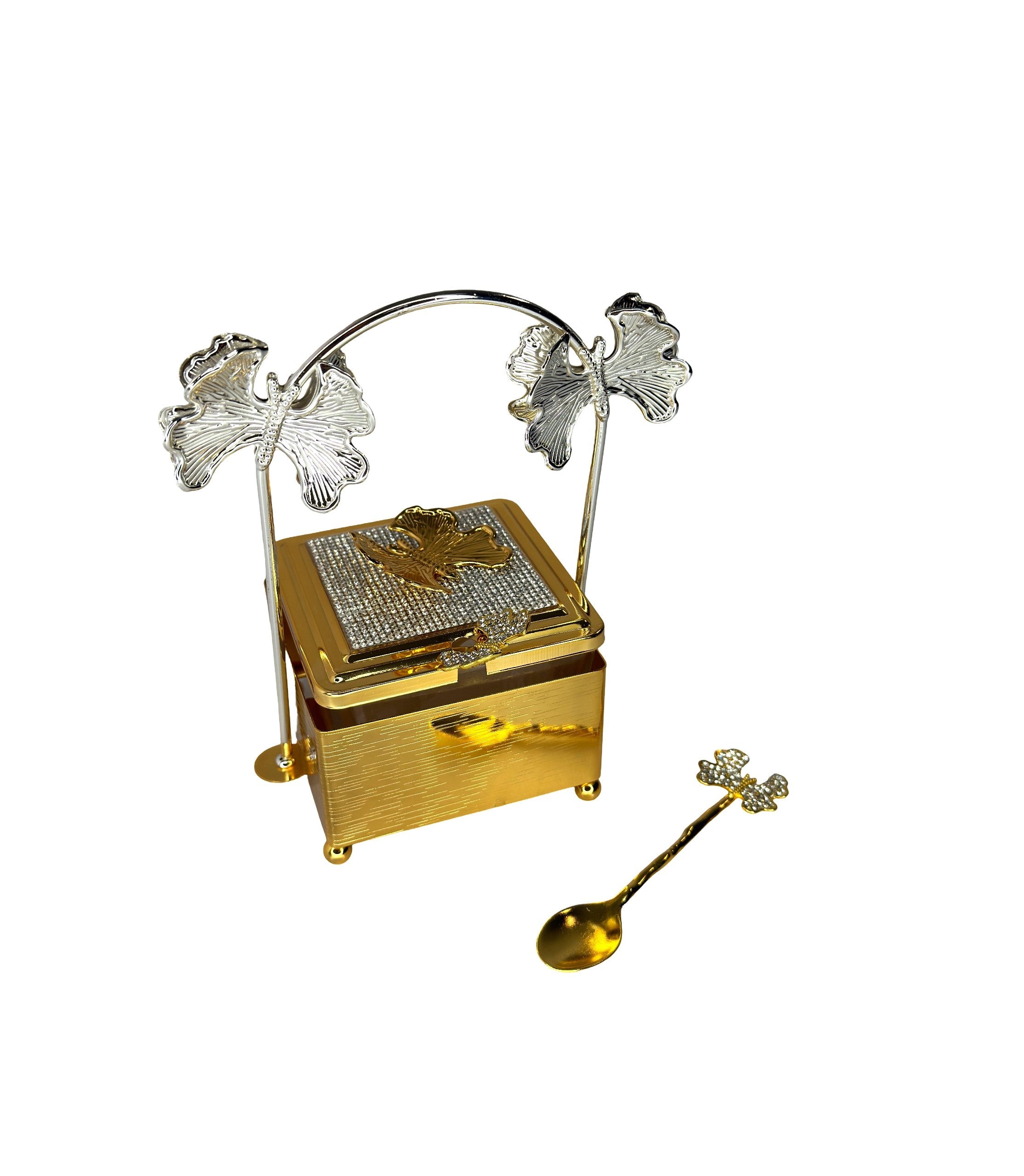 Accesoriu Auriu Patrat Cu Toarta
