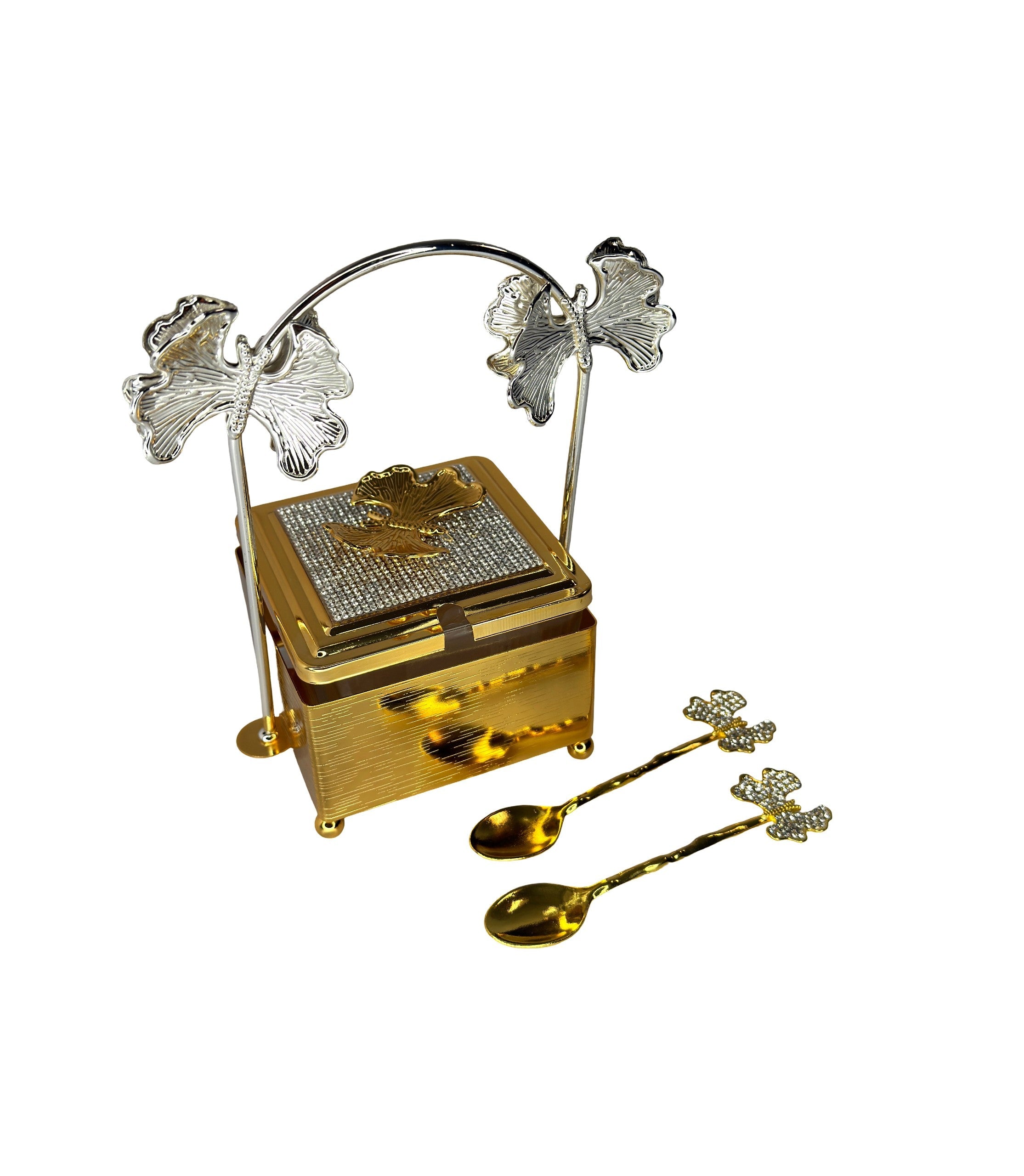 Accesoriu Auriu Patrat Cu Toarta