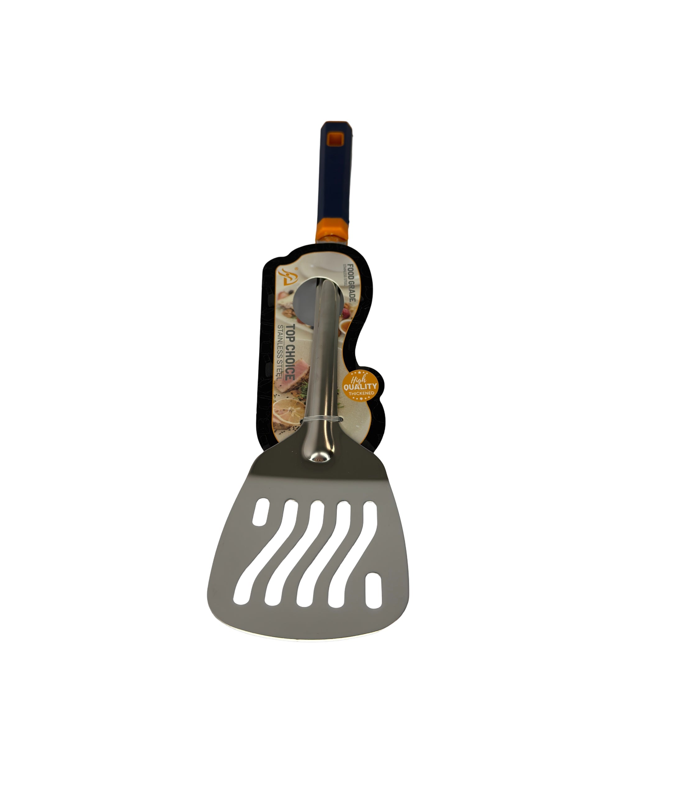 Spatulă De Bucătărie Din Inox Cu Mâner Negru