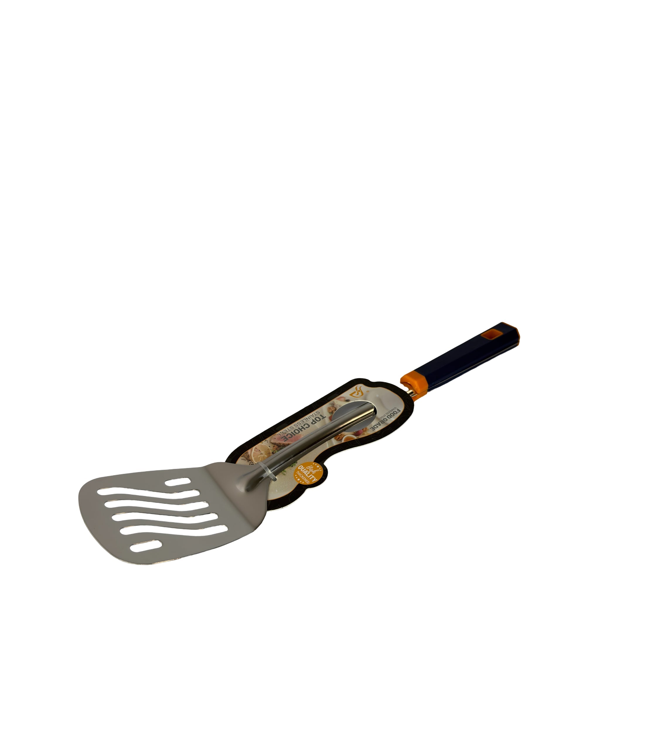Spatulă De Bucătărie Din Inox Cu Mâner Negru