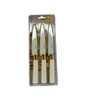 Set 3 Cuțite De Bucătărie Cu Mâner Alb