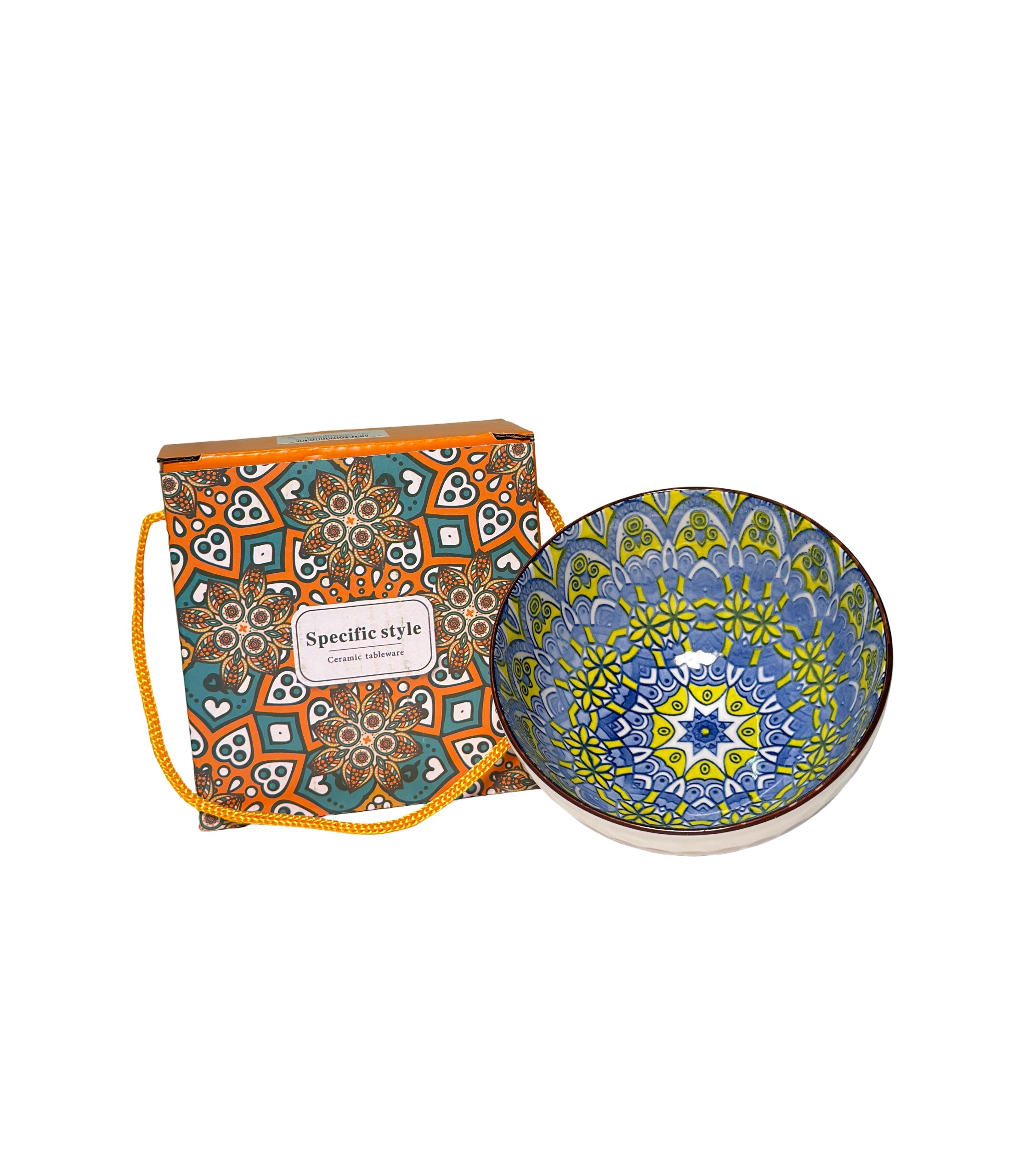 Bol Ceramica Traditional Multicolor 4.5 inch
