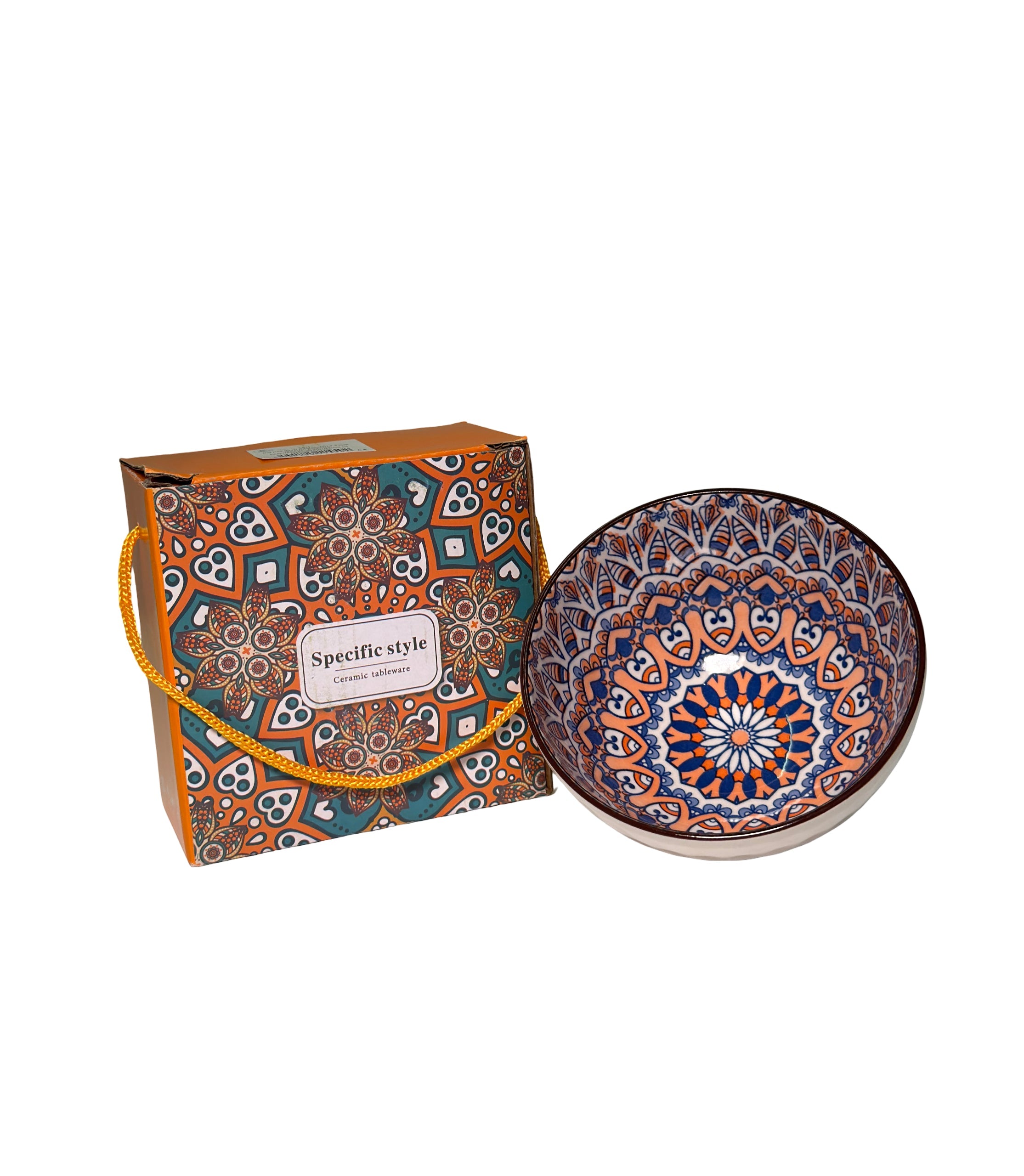 Bol Ceramica Traditional Multicolor 4.5 inch