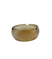 Scrumieră Rotundă Din Sticlă Aurie