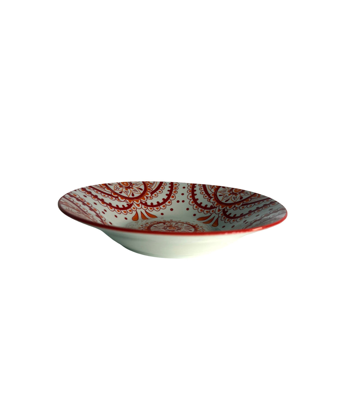 Farfurii Ceramica Traditional (Rosu) 8 inch (TR-2) En-gross