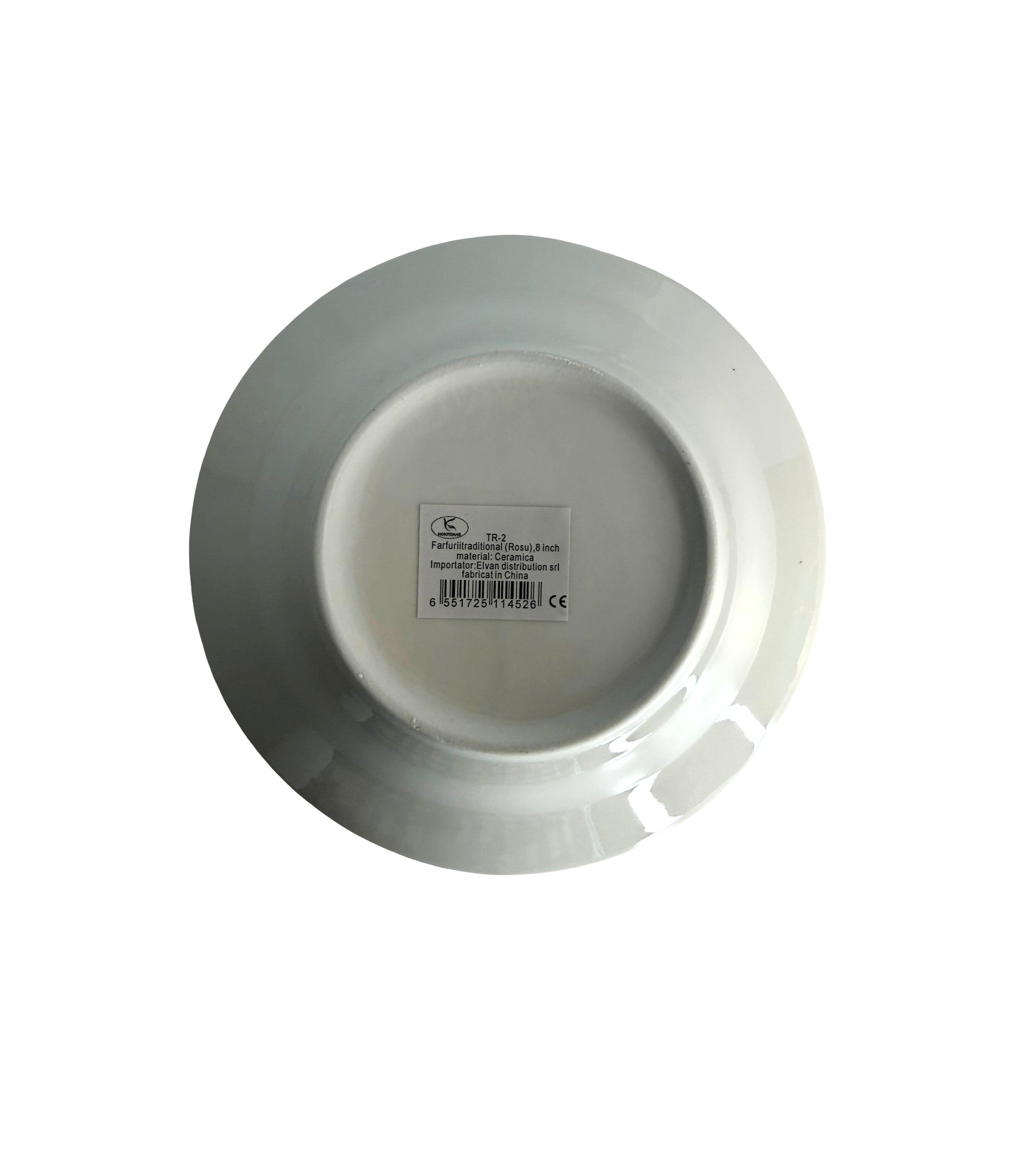 Farfurii Ceramica Traditional (Rosu) 8 inch (TR-2) En-gross
