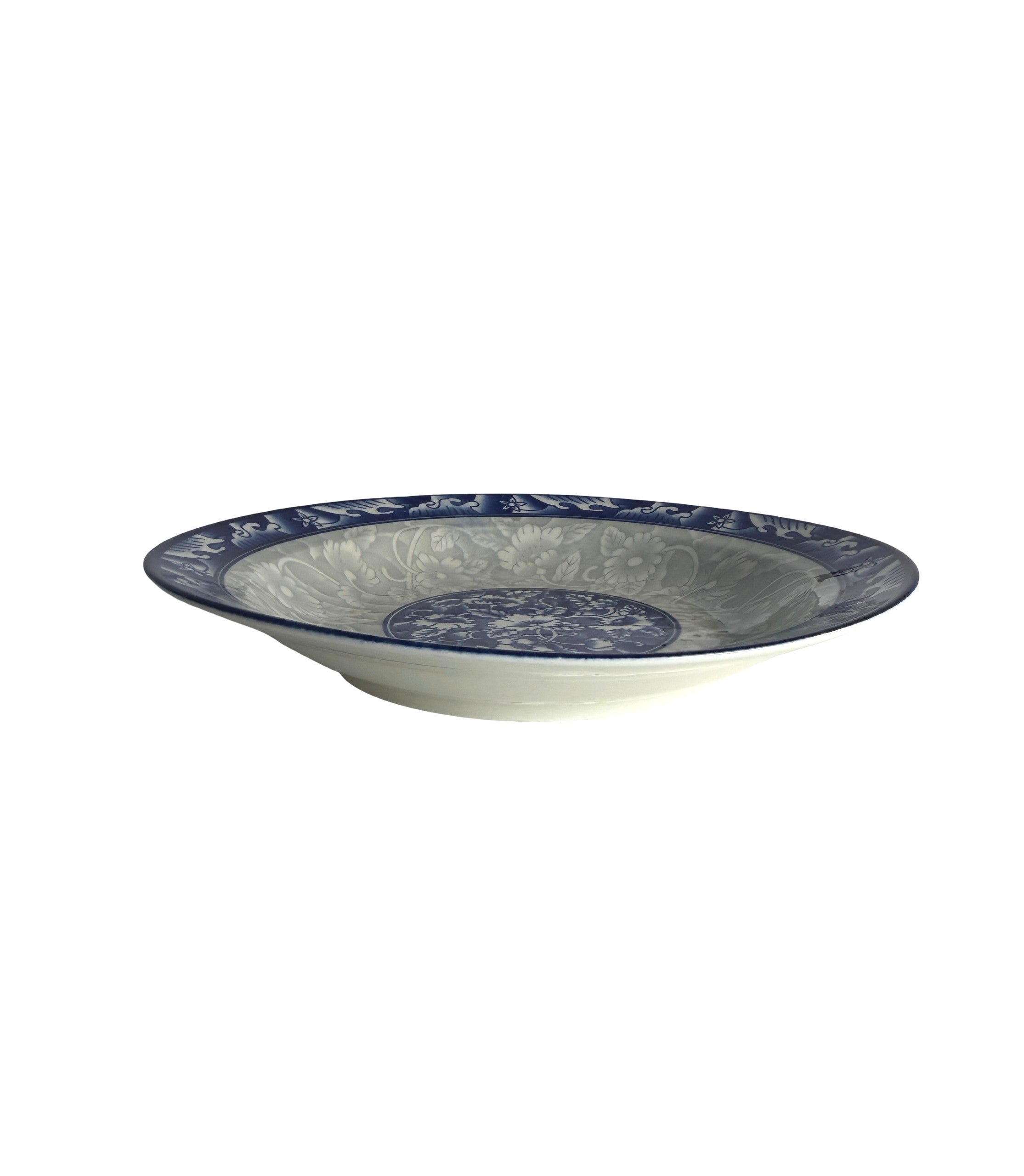 Farfurii Ceramica Cu Flori Albastre 8 inch